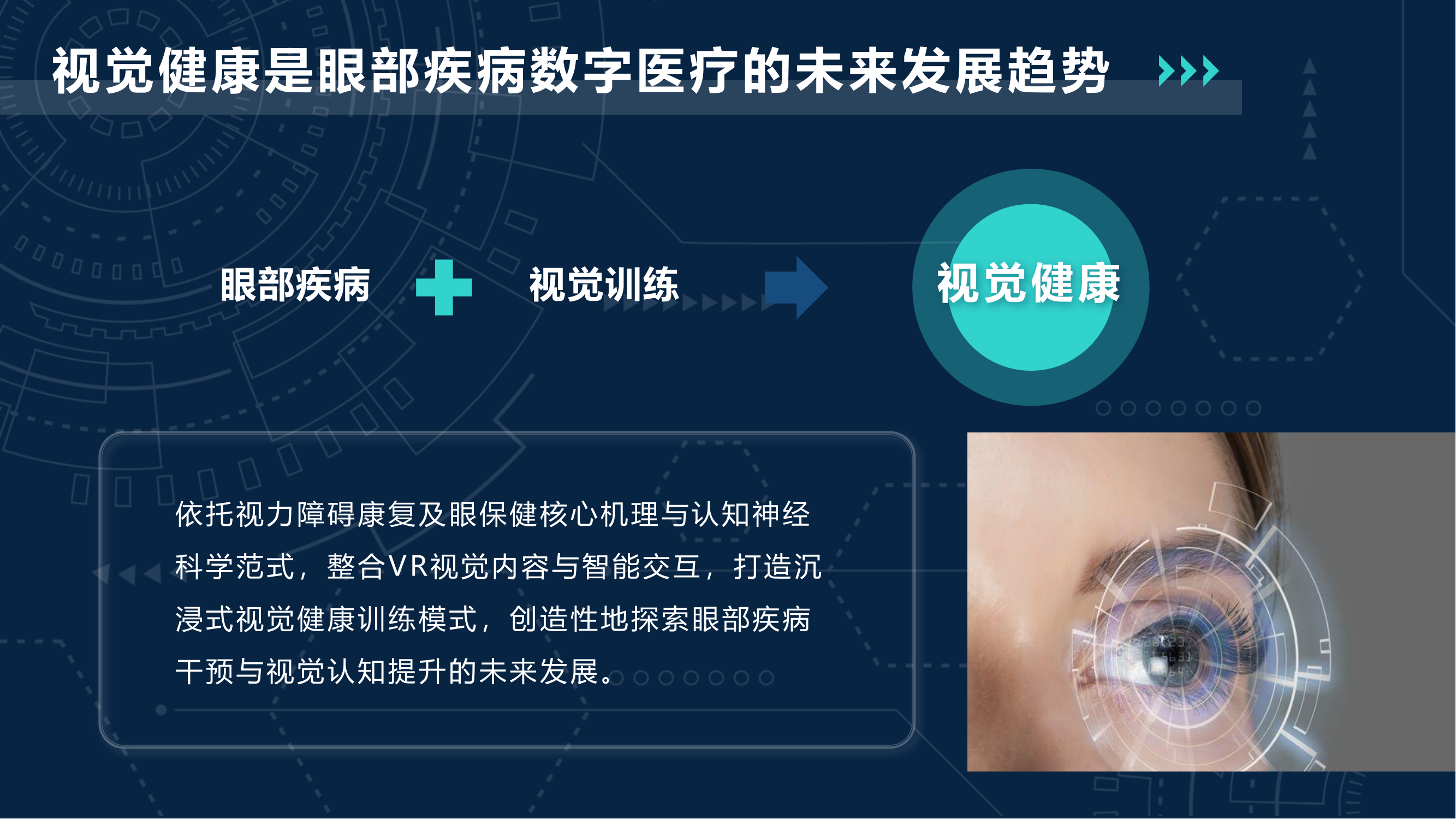 基于VR的视觉健康数字疗法